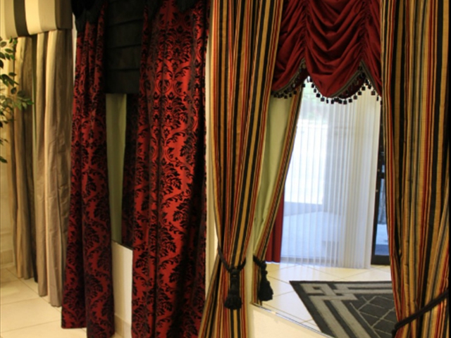 Custom Drapery Display